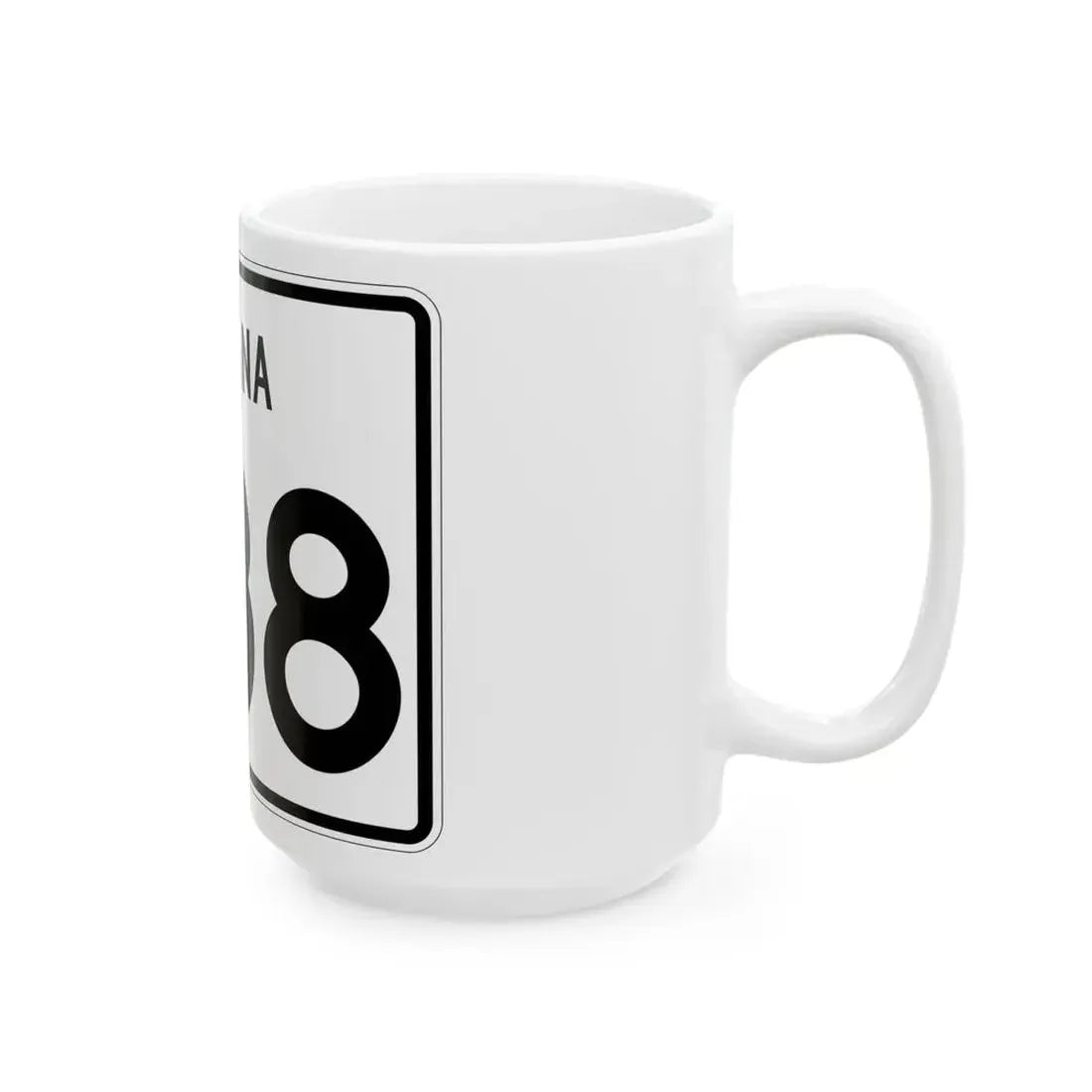 Indiana 238 (Indiana) (Road Sign) White Coffee Mug - Go Mug Yourself