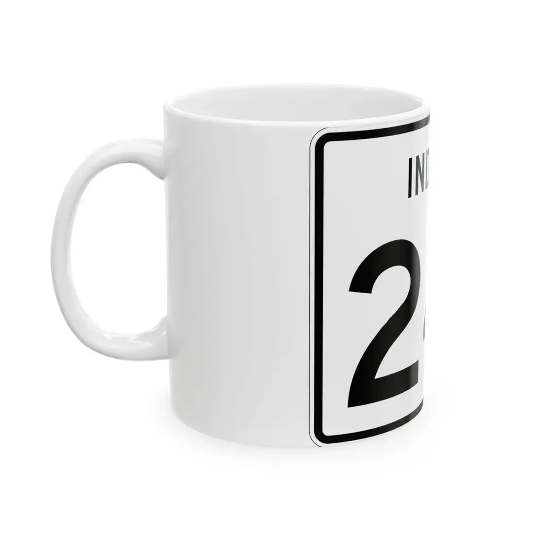 Indiana 241 (Indiana) (Road Sign) White Coffee Mug - Go Mug Yourself