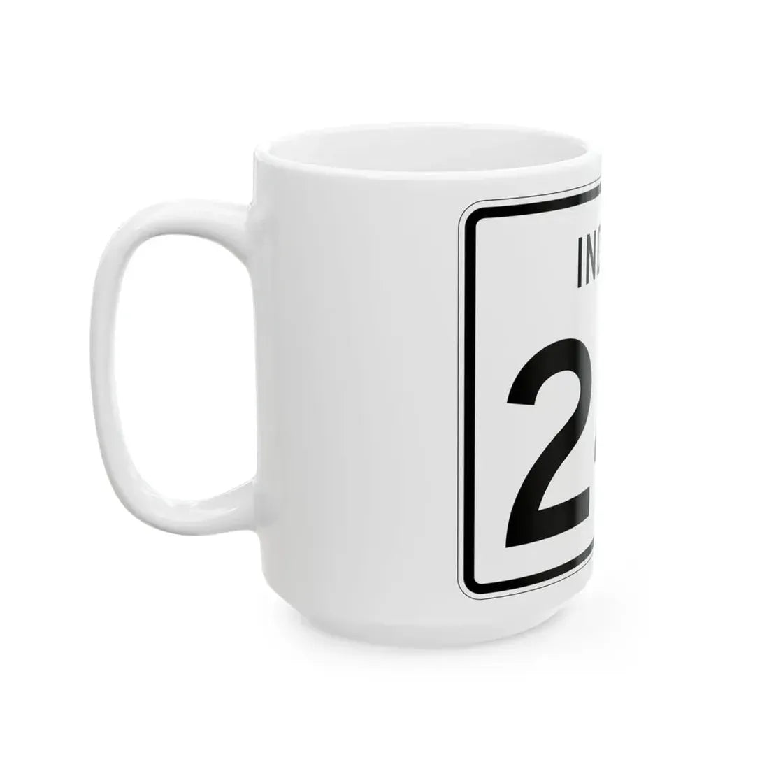 Indiana 241 (Indiana) (Road Sign) White Coffee Mug - Go Mug Yourself