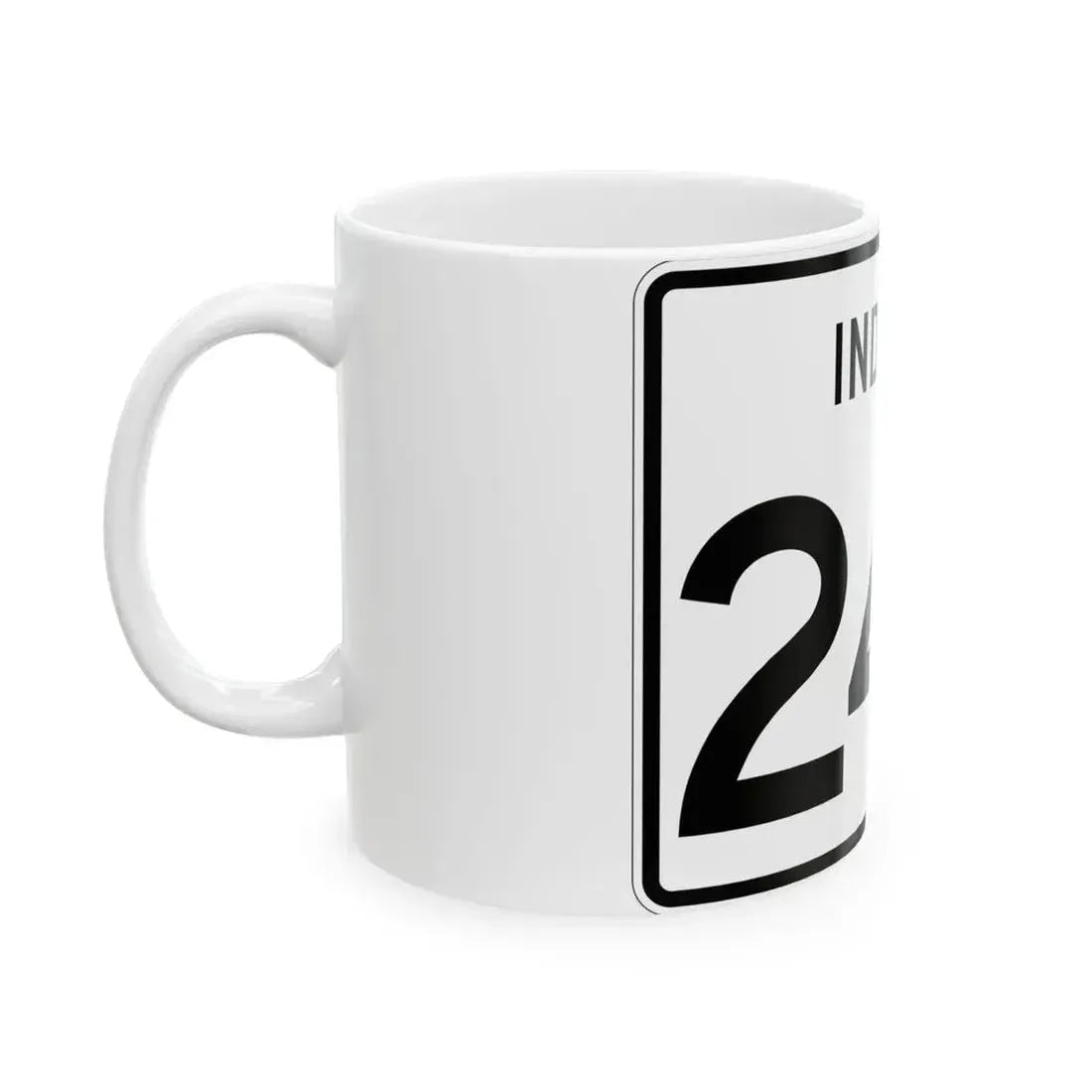 Indiana 243 (Indiana) (Road Sign) White Coffee Mug - Go Mug Yourself