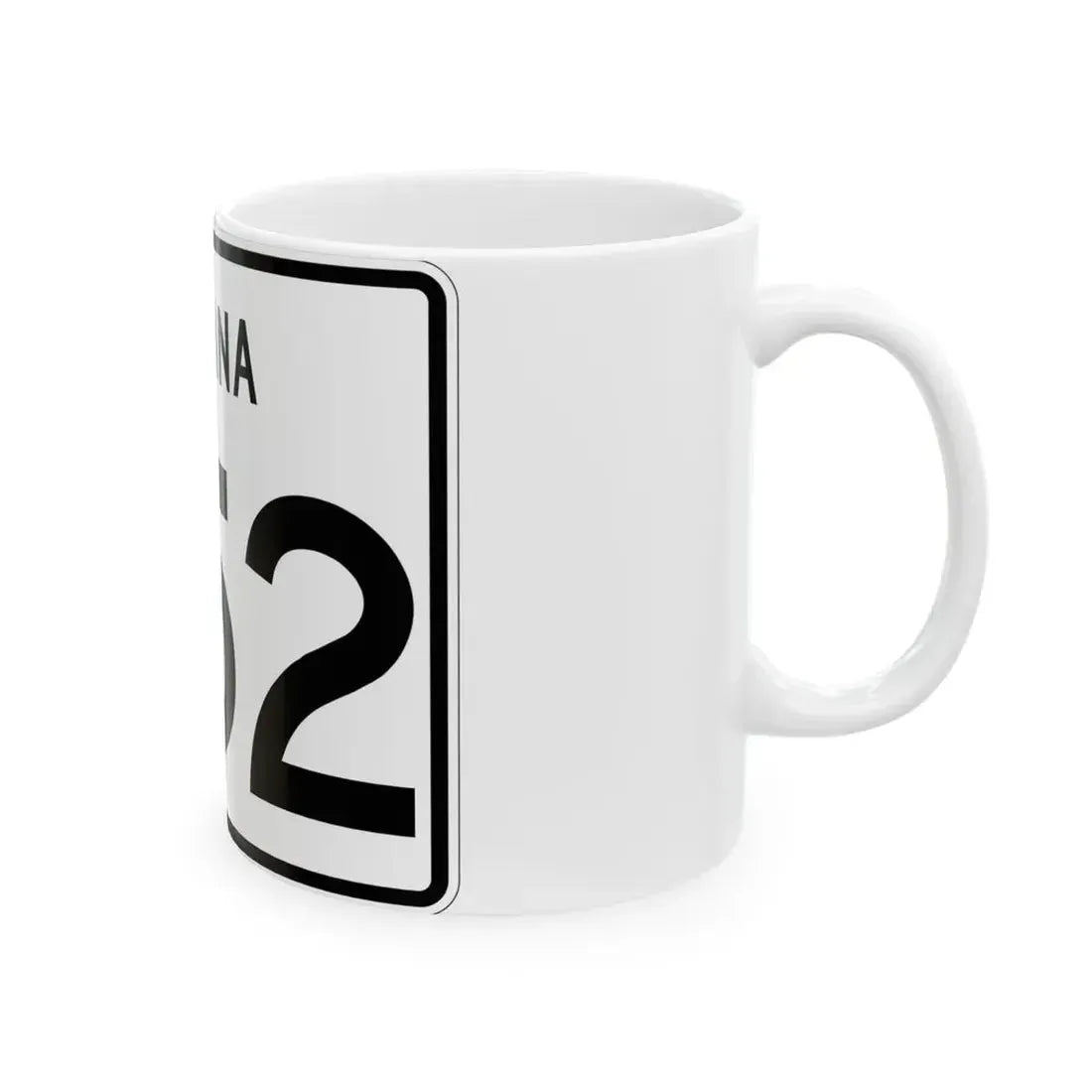 Indiana 252 (Indiana) (Road Sign) White Coffee Mug - Go Mug Yourself