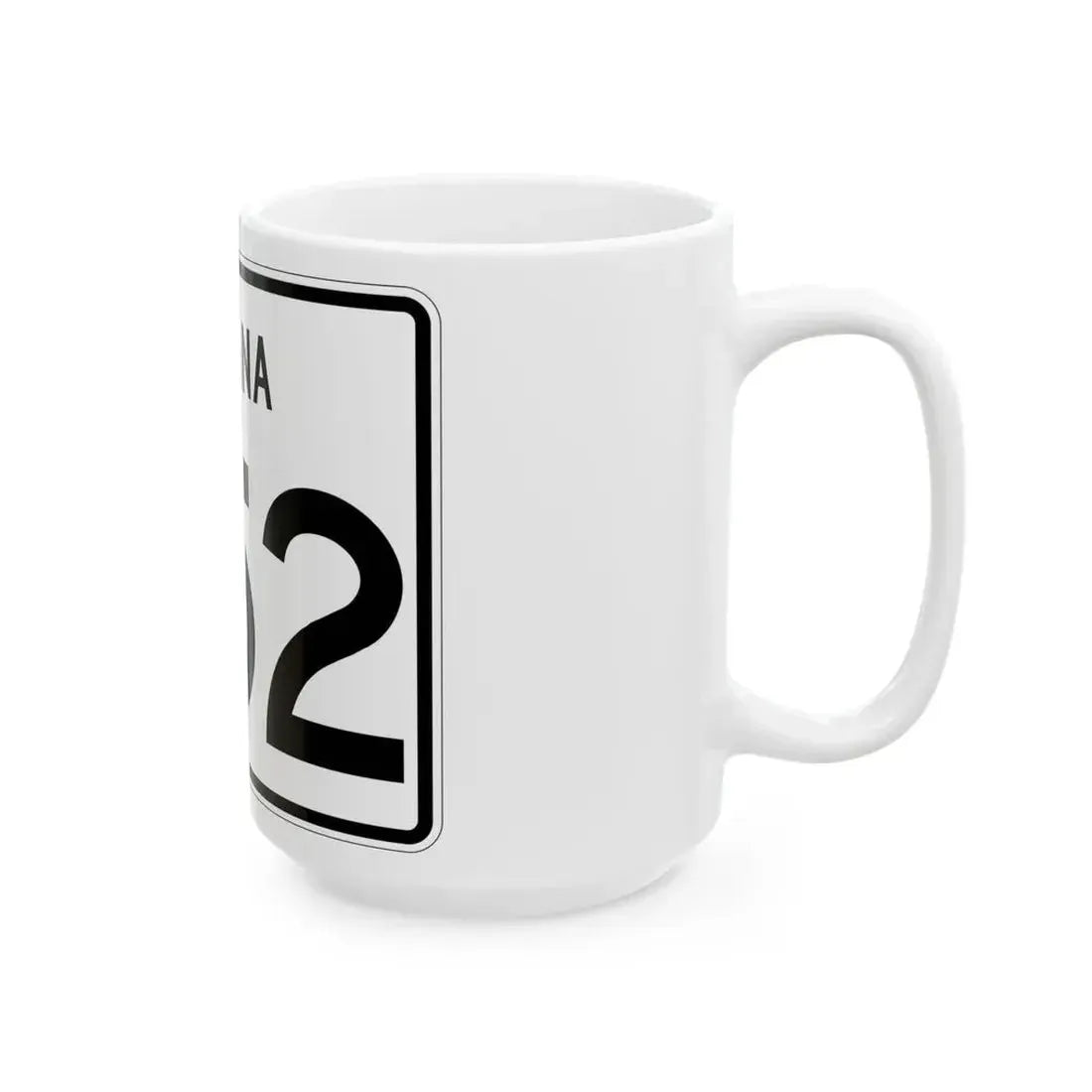 Indiana 252 (Indiana) (Road Sign) White Coffee Mug - Go Mug Yourself