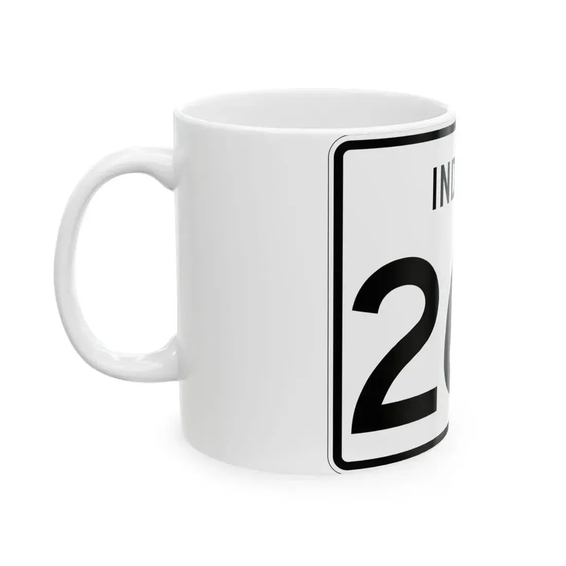 Indiana 262 (Indiana) (Road Sign) White Coffee Mug - Go Mug Yourself