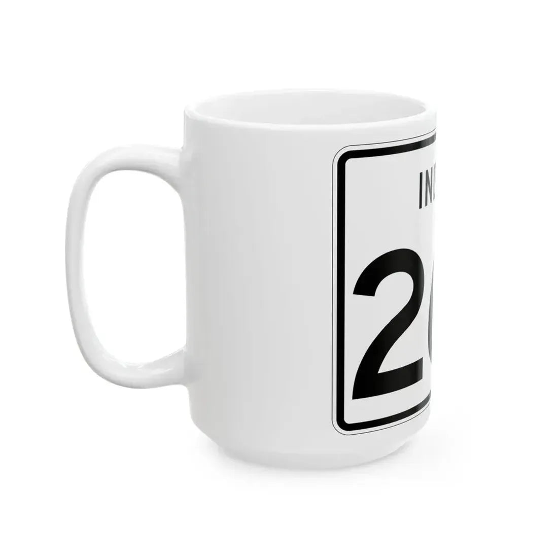Indiana 262 (Indiana) (Road Sign) White Coffee Mug - Go Mug Yourself
