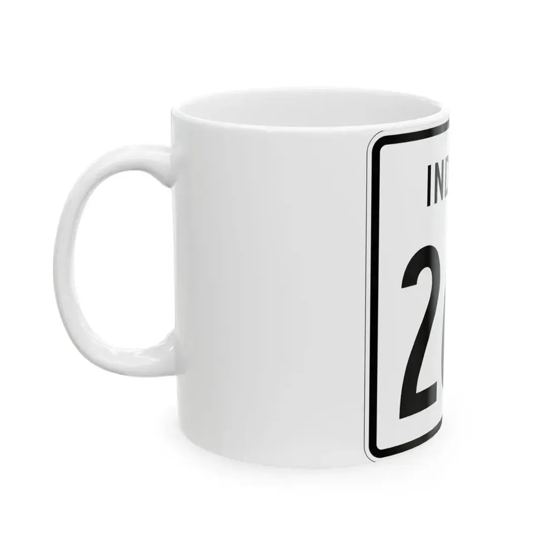 Indiana 266 1955 (Indiana) (Road Sign) White Coffee Mug - Go Mug Yourself