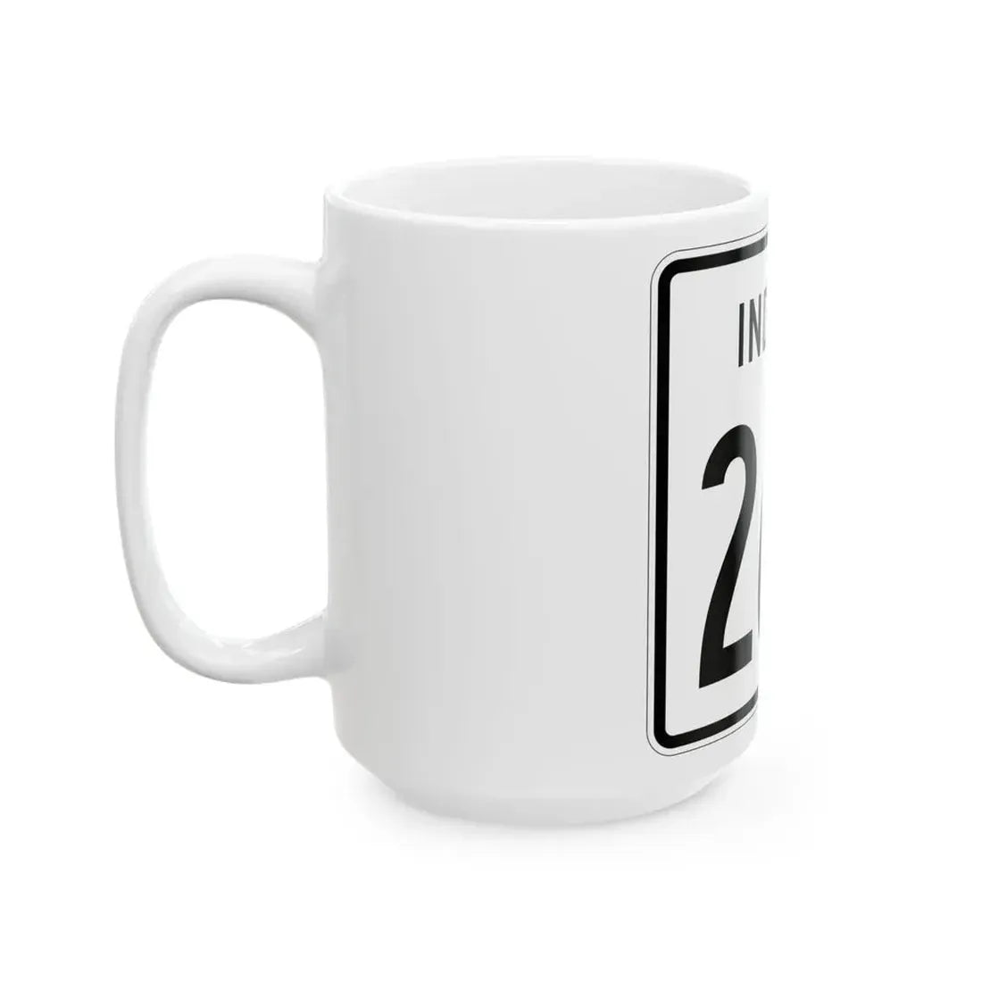 Indiana 266 1955 (Indiana) (Road Sign) White Coffee Mug - Go Mug Yourself