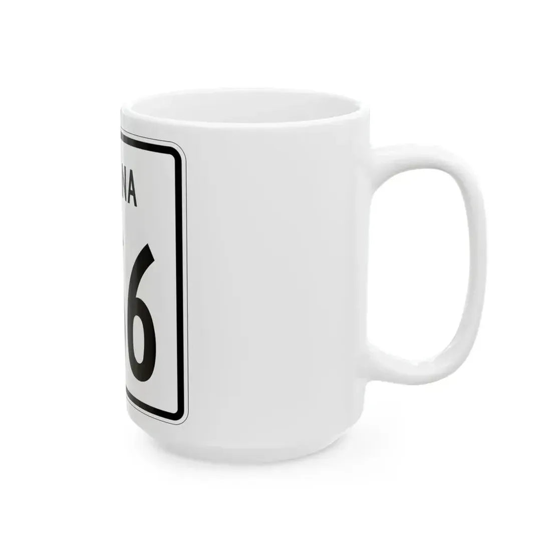 Indiana 266 1955 (Indiana) (Road Sign) White Coffee Mug - Go Mug Yourself