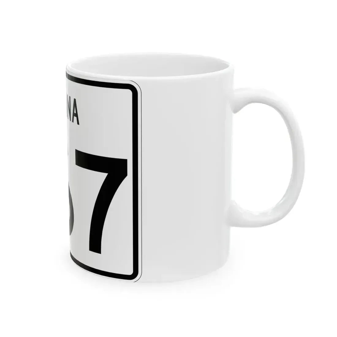 Indiana 267 (Indiana) (Road Sign) White Coffee Mug - Go Mug Yourself