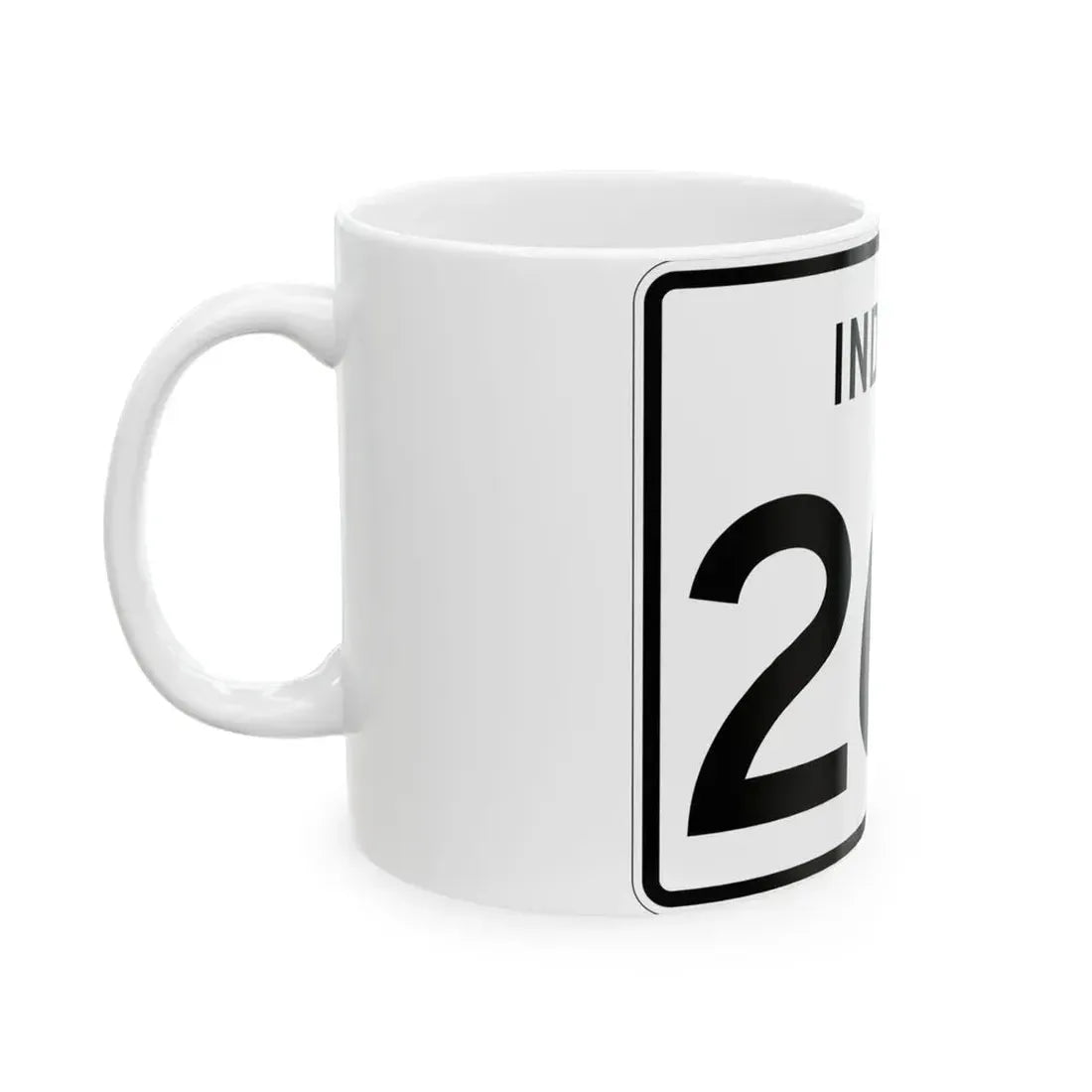 Indiana 269 (Indiana) (Road Sign) White Coffee Mug - Go Mug Yourself