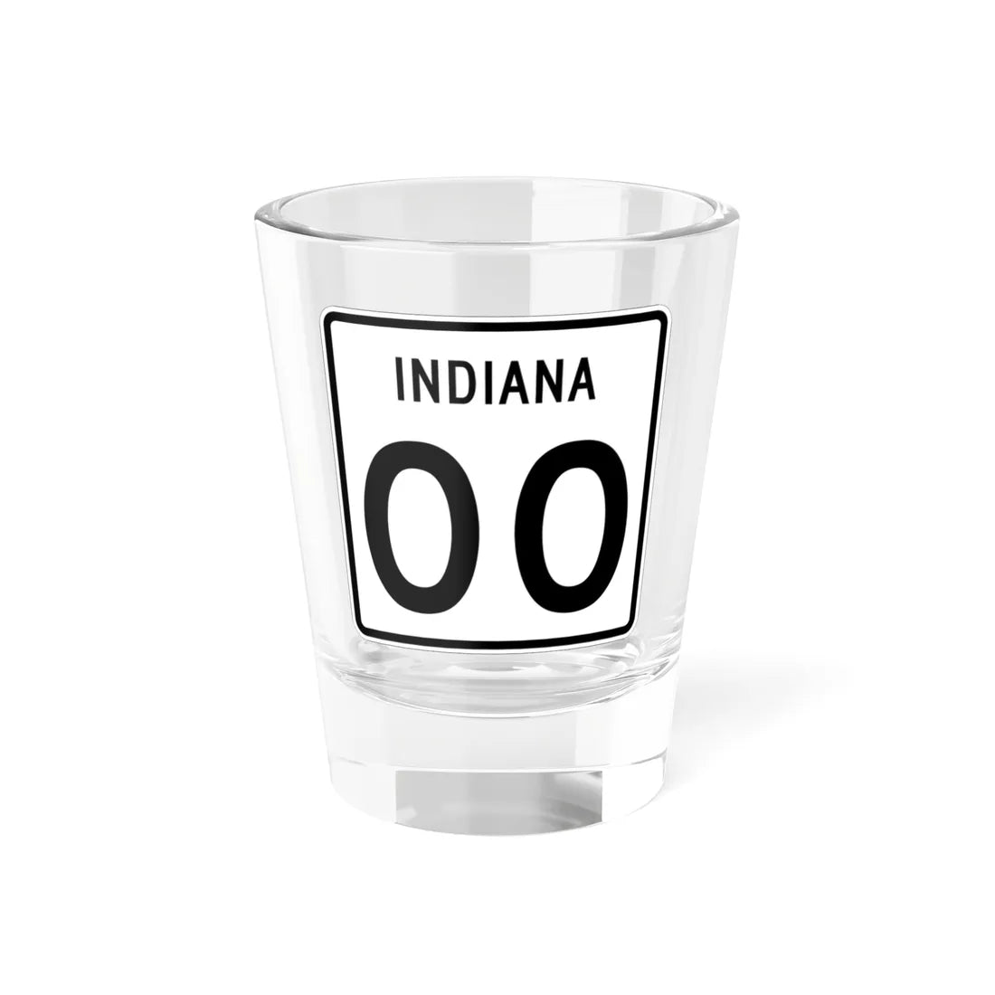 Indiana 2di (Indiana) (Road Sign) Shot Glass 1.5oz 1.5oz - Go Mug Yourself
