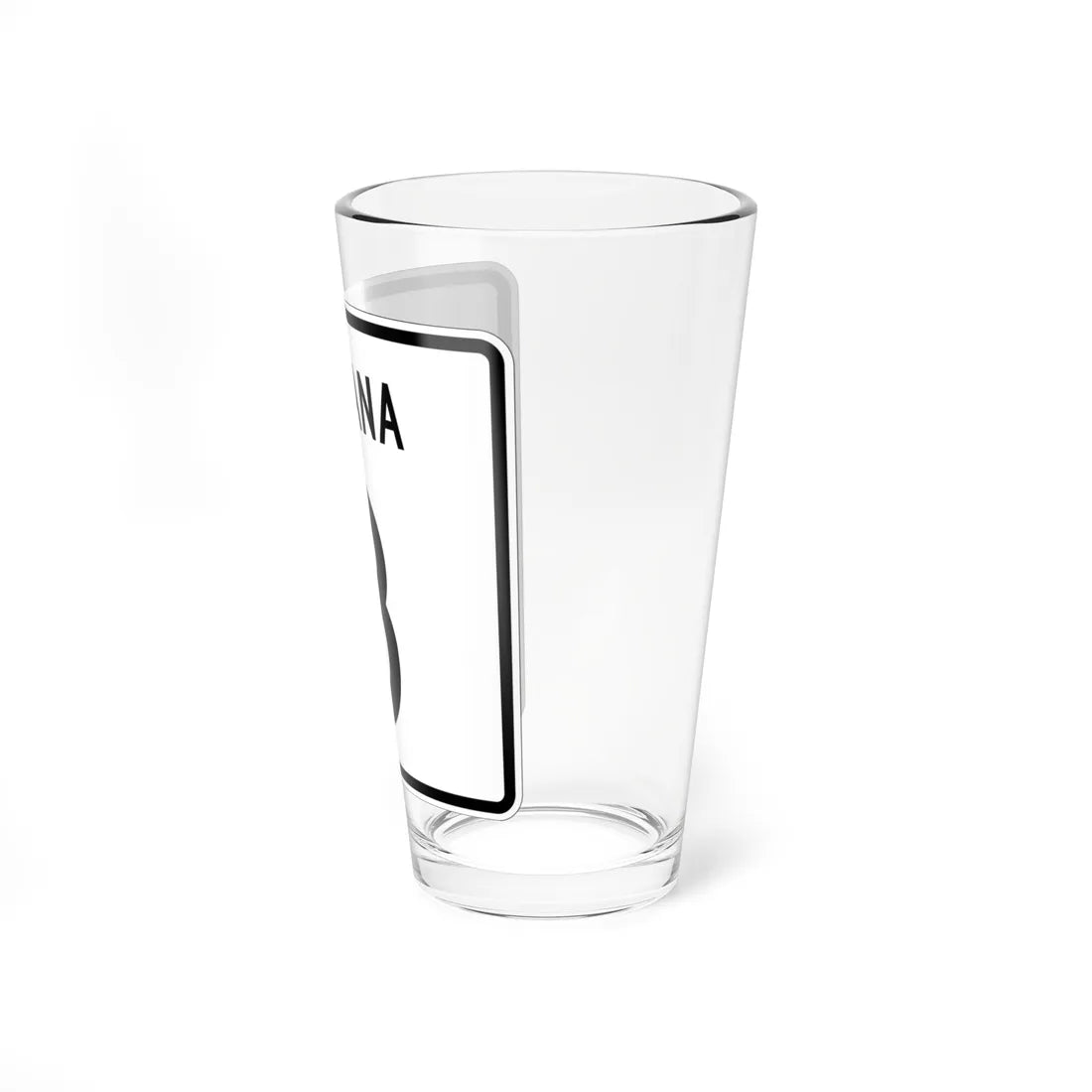 Indiana 3 (Indiana) (Road Sign) Pint Glass 16oz - Go Mug Yourself