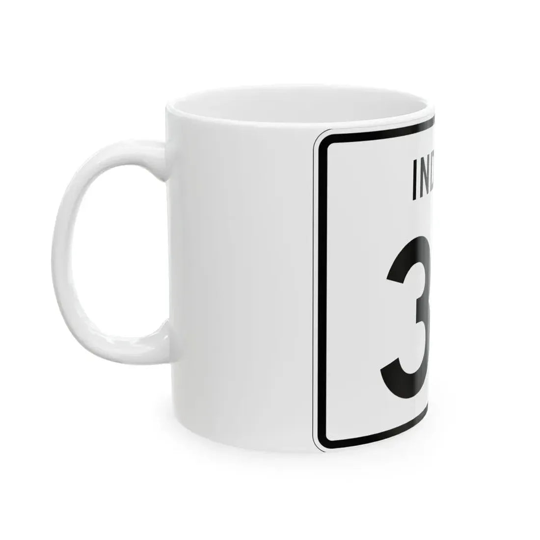 Indiana 311 (Indiana) (Road Sign) White Coffee Mug - Go Mug Yourself