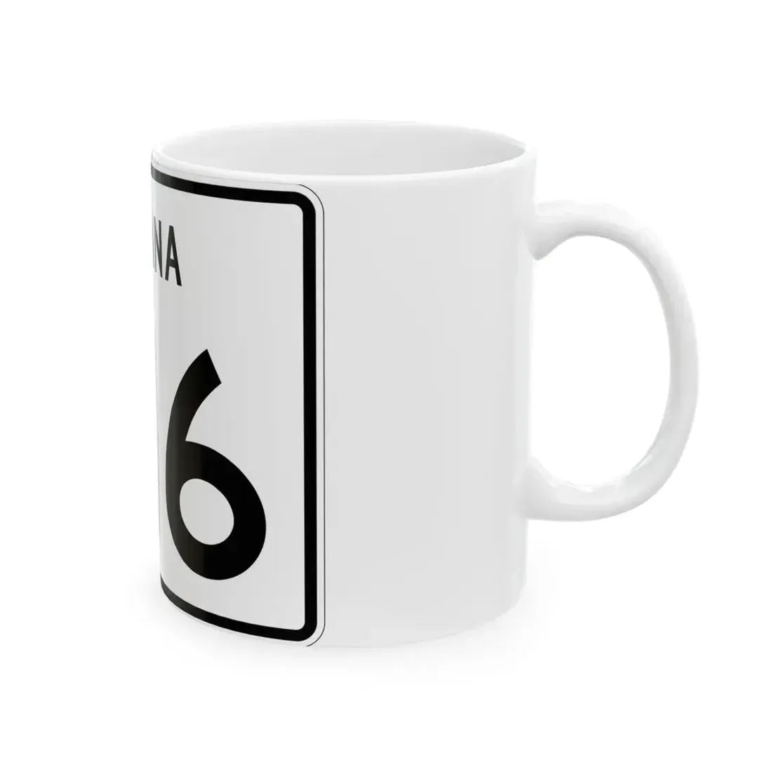 Indiana 316 (Indiana) (Road Sign) White Coffee Mug - Go Mug Yourself