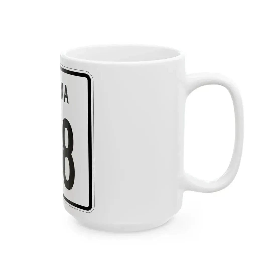 Indiana 318 1955 (Indiana) (Road Sign) White Coffee Mug - Go Mug Yourself