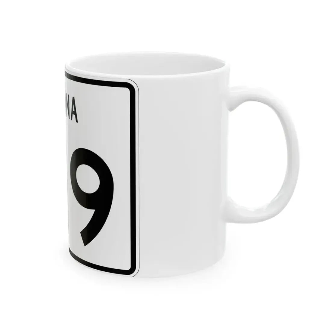 Indiana 319 (Indiana) (Road Sign) White Coffee Mug - Go Mug Yourself