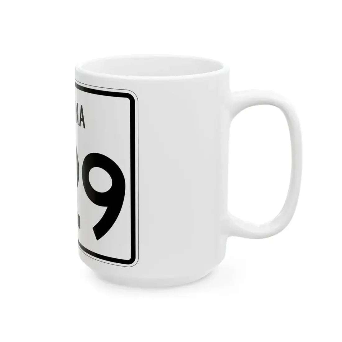 Indiana 329 (Indiana) (Road Sign) White Coffee Mug - Go Mug Yourself