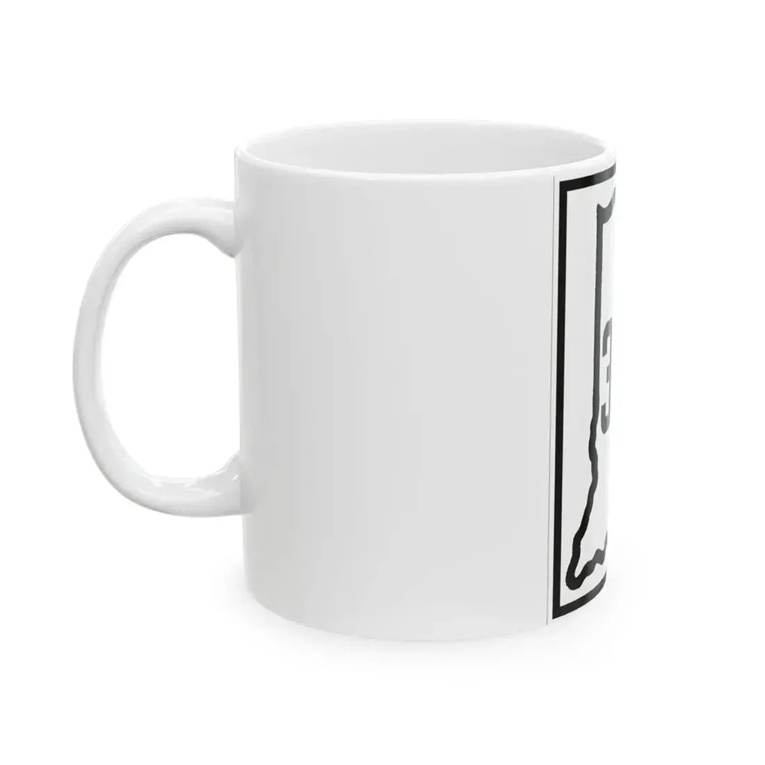 Indiana 330 1926 (Indiana) (Road Sign) White Coffee Mug - Go Mug Yourself
