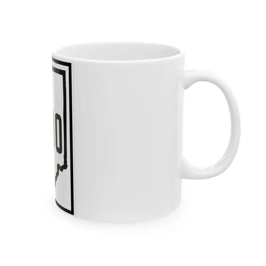 Indiana 330 1926 (Indiana) (Road Sign) White Coffee Mug - Go Mug Yourself