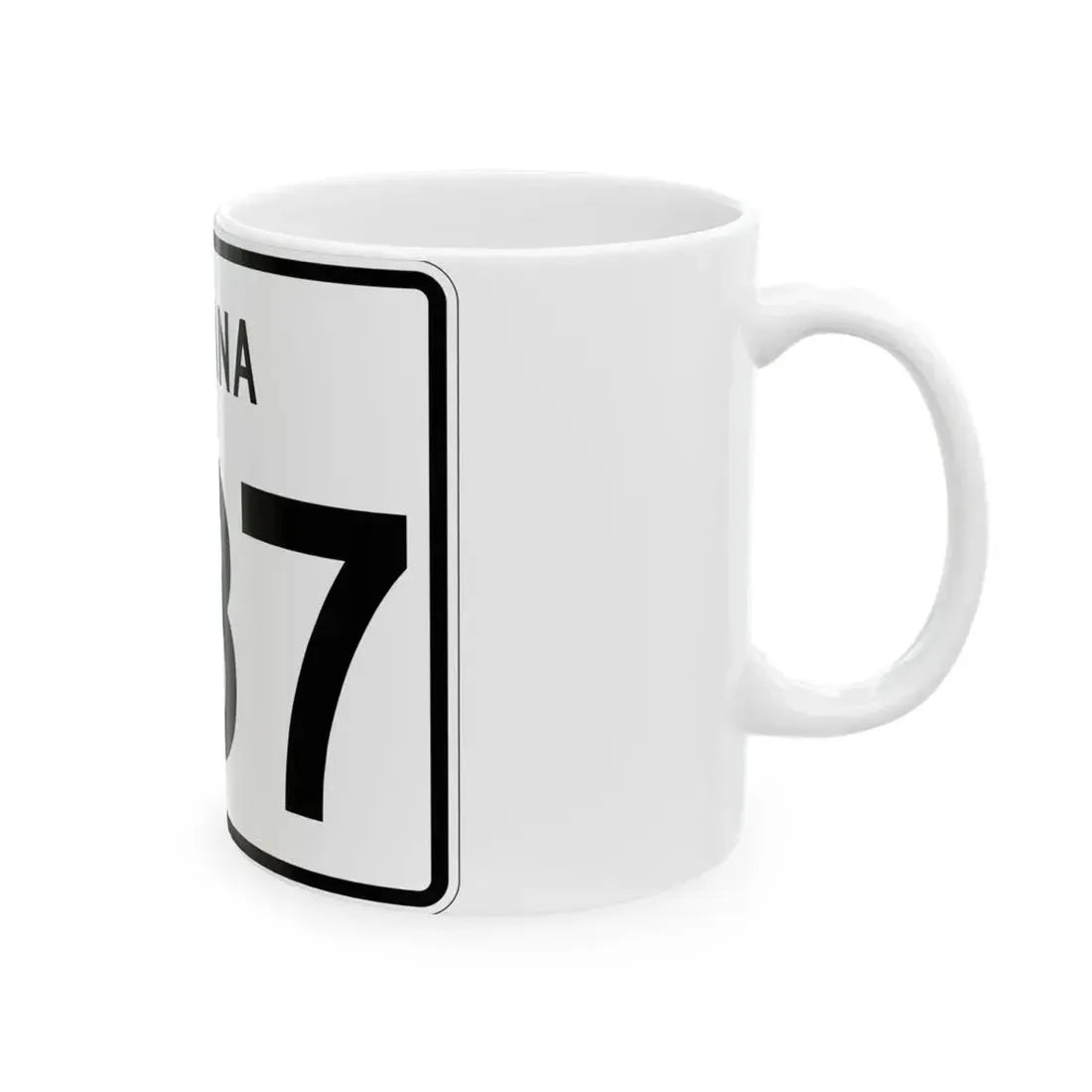 Indiana 337 (Indiana) (Road Sign) White Coffee Mug - Go Mug Yourself