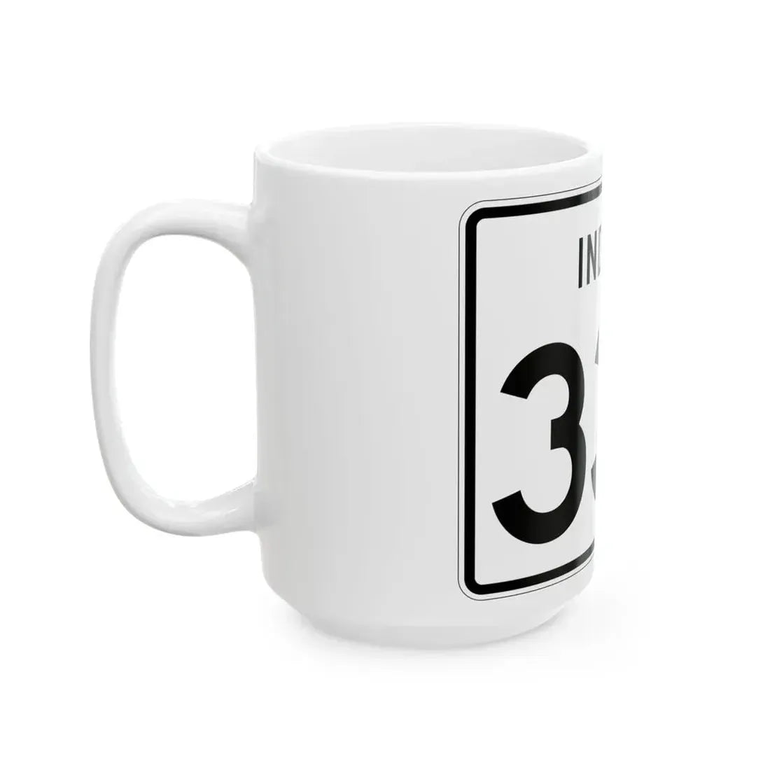 Indiana 337 (Indiana) (Road Sign) White Coffee Mug - Go Mug Yourself