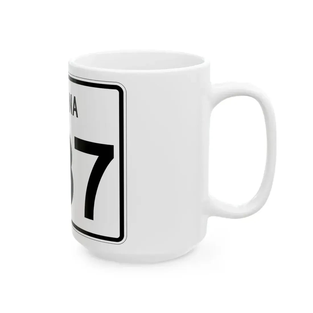 Indiana 337 (Indiana) (Road Sign) White Coffee Mug - Go Mug Yourself