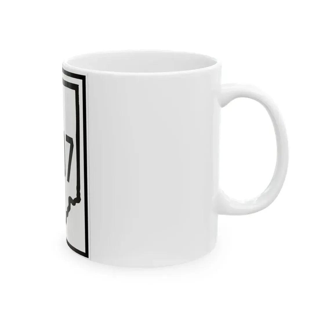 Indiana 407 1926 (Indiana) (Road Sign) White Coffee Mug - Go Mug Yourself