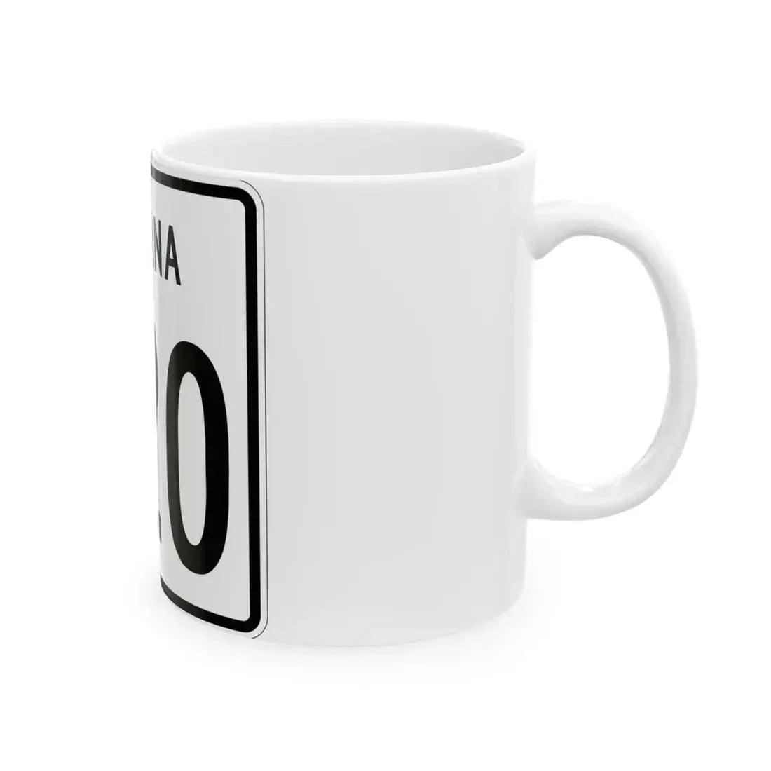 Indiana 420 1955 (Indiana) (Road Sign) White Coffee Mug - Go Mug Yourself