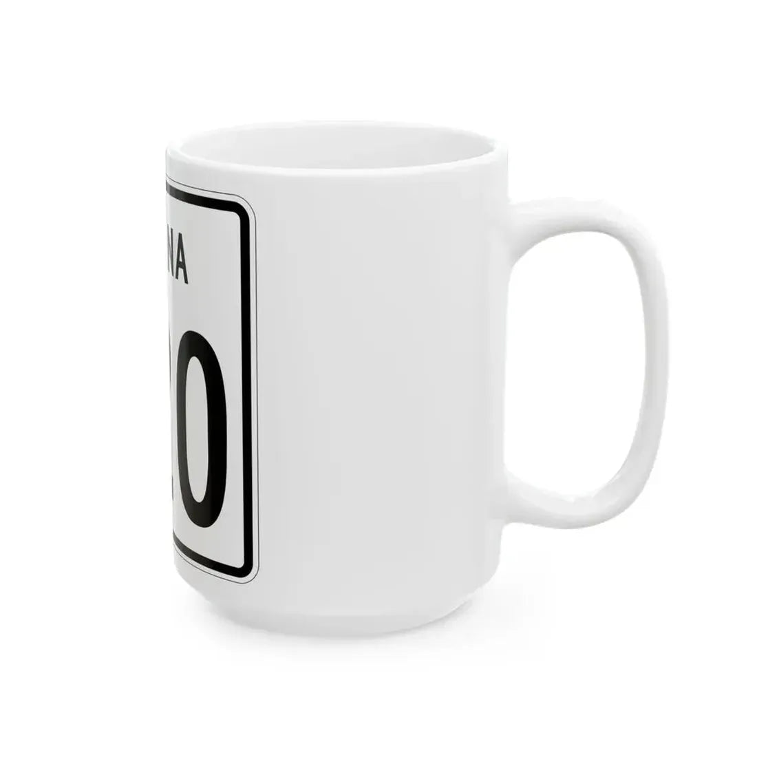 Indiana 420 1955 (Indiana) (Road Sign) White Coffee Mug - Go Mug Yourself