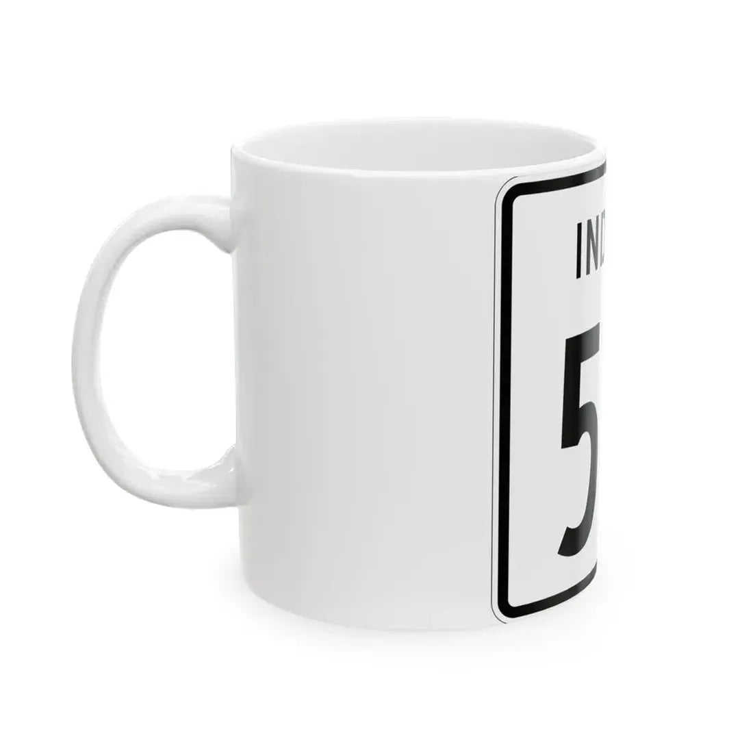 Indiana 513 1955 (Indiana) (Road Sign) White Coffee Mug - Go Mug Yourself