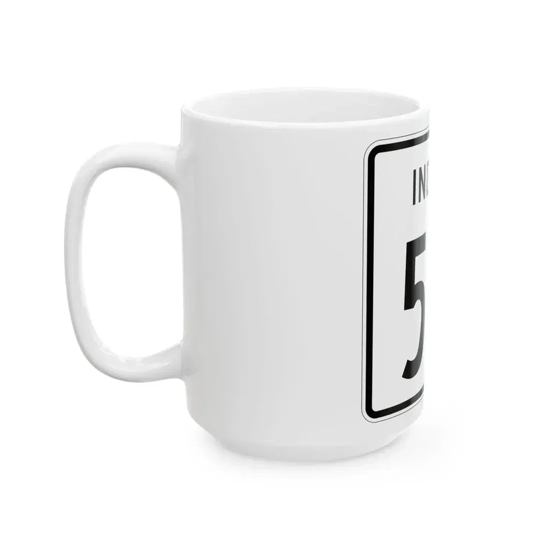 Indiana 513 1955 (Indiana) (Road Sign) White Coffee Mug - Go Mug Yourself
