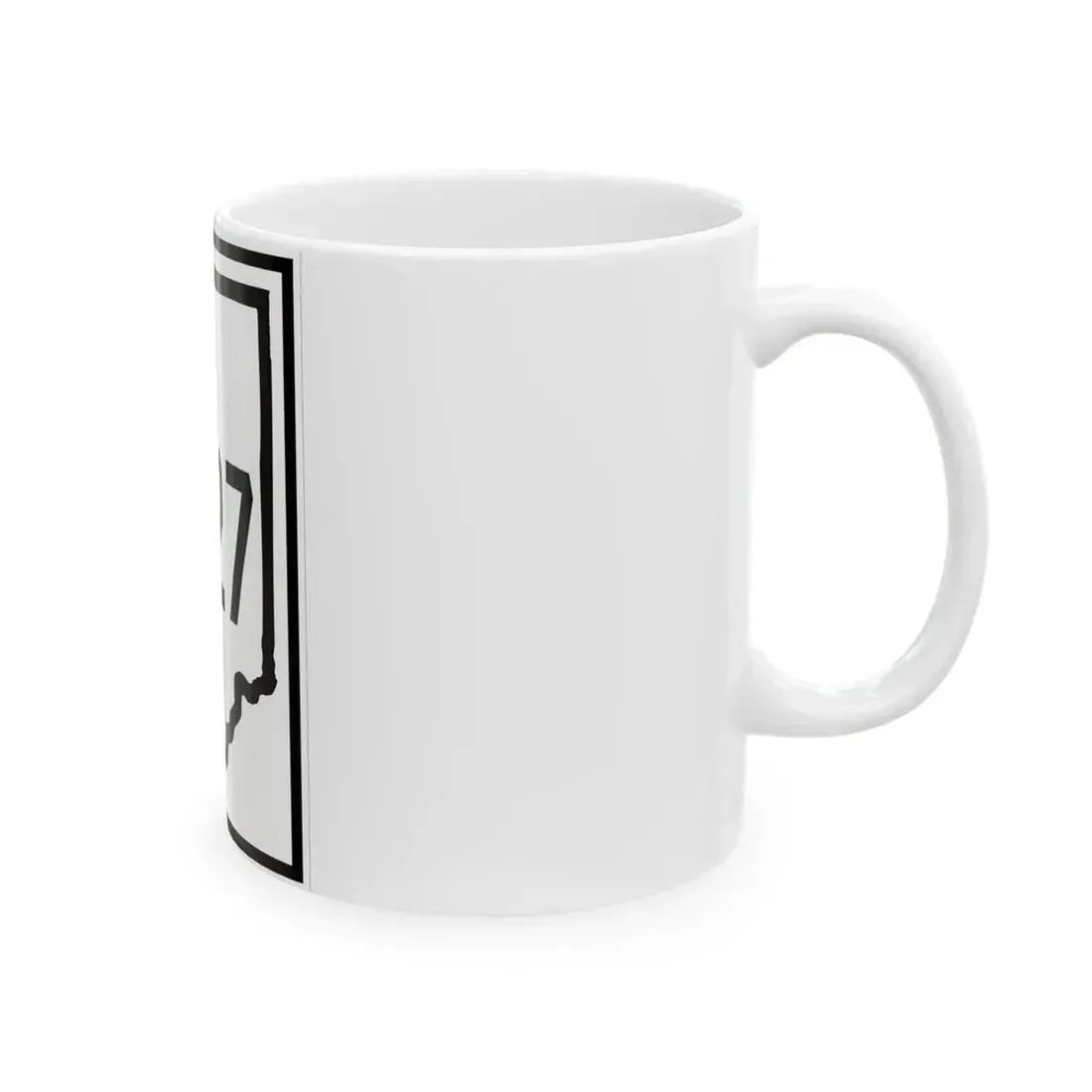 Indiana 527 1926 (Indiana) (Road Sign) White Coffee Mug - Go Mug Yourself