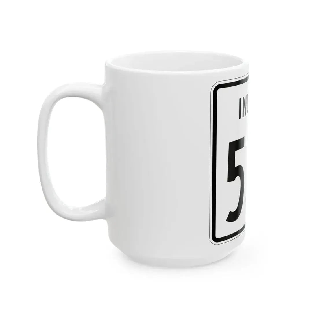 Indiana 532 1955 (Indiana) (Road Sign) White Coffee Mug - Go Mug Yourself