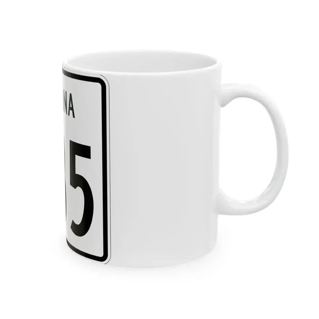 Indiana 535 1955 (Indiana) (Road Sign) White Coffee Mug - Go Mug Yourself