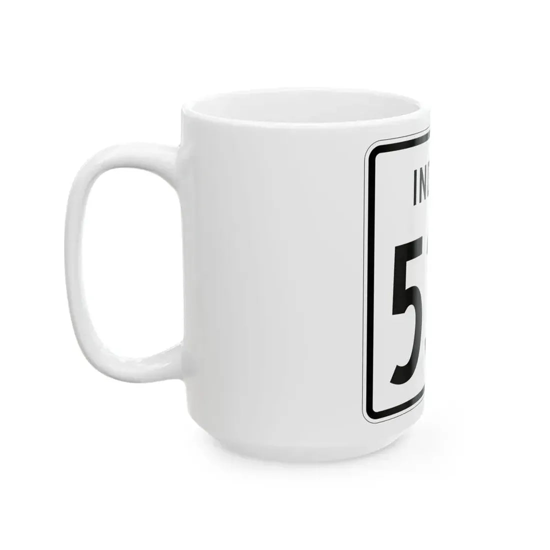Indiana 535 1955 (Indiana) (Road Sign) White Coffee Mug - Go Mug Yourself
