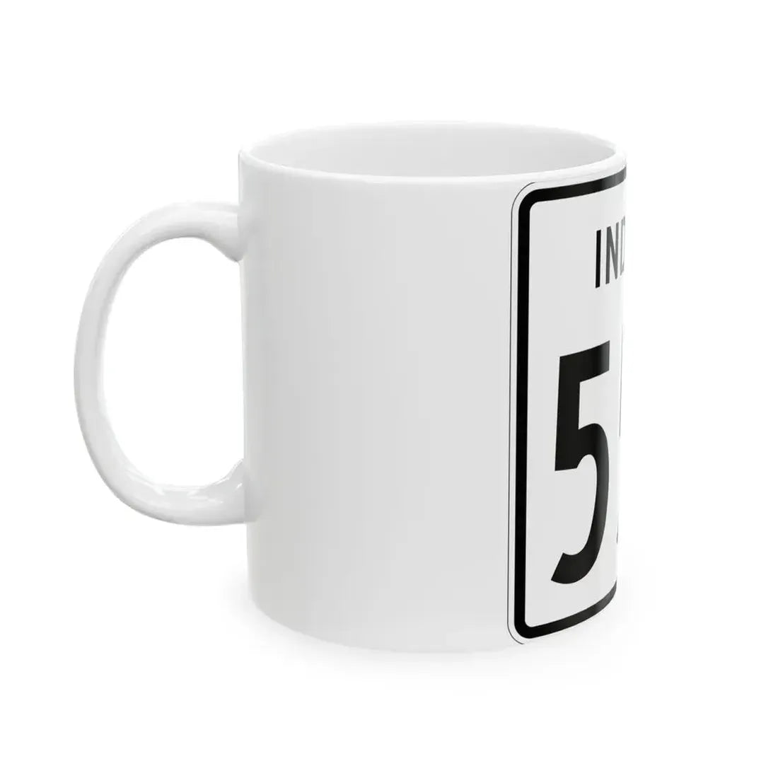 Indiana 552 1955 (Indiana) (Road Sign) White Coffee Mug - Go Mug Yourself
