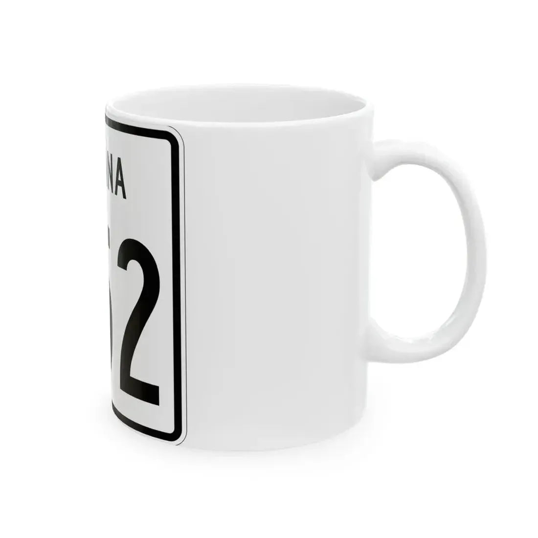 Indiana 552 1955 (Indiana) (Road Sign) White Coffee Mug - Go Mug Yourself