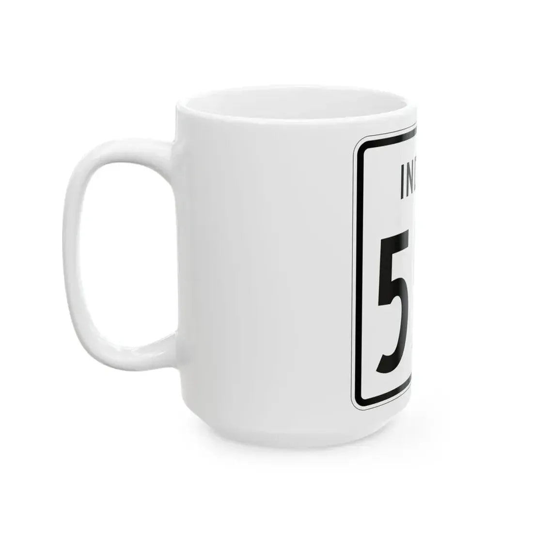 Indiana 552 1955 (Indiana) (Road Sign) White Coffee Mug - Go Mug Yourself
