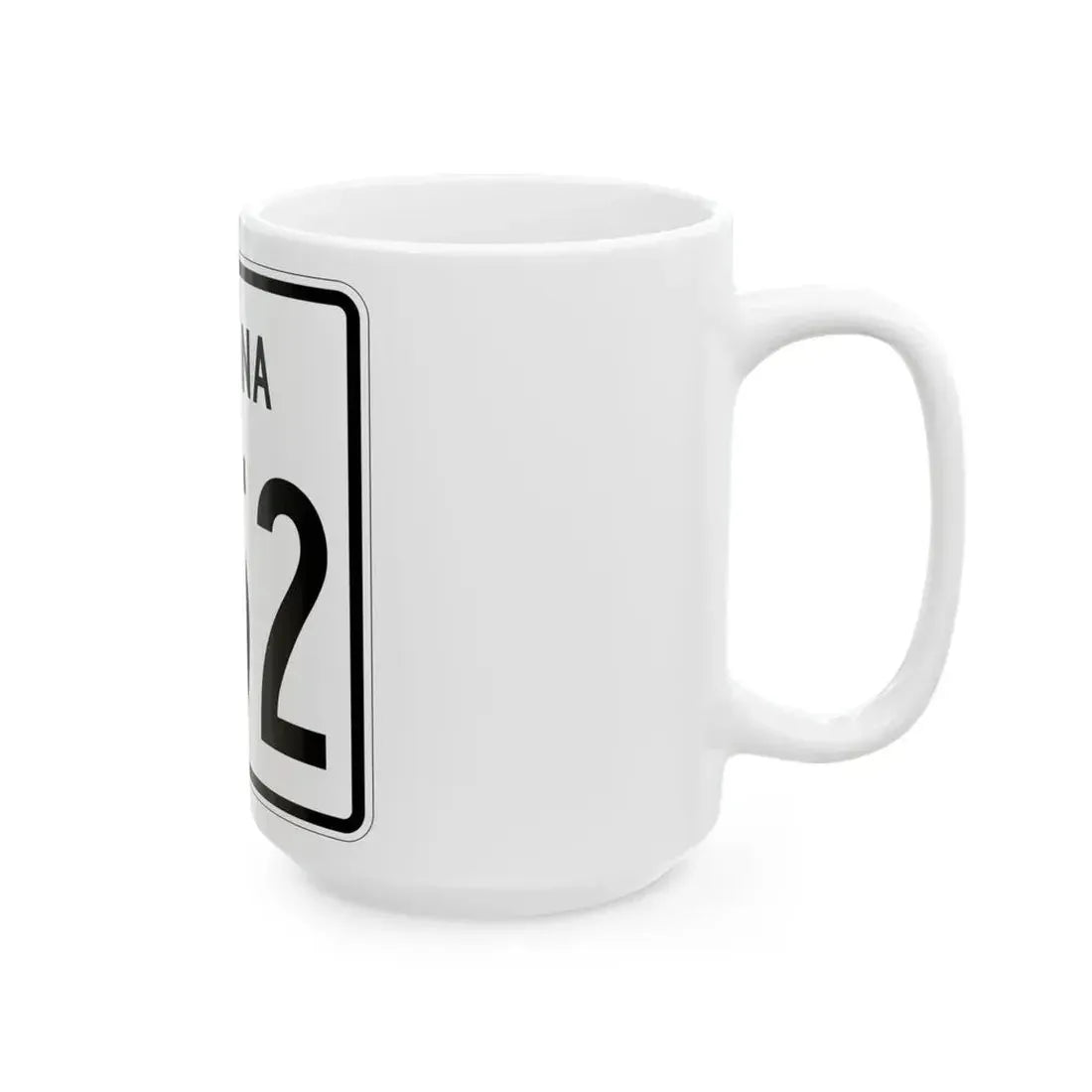 Indiana 552 1955 (Indiana) (Road Sign) White Coffee Mug - Go Mug Yourself