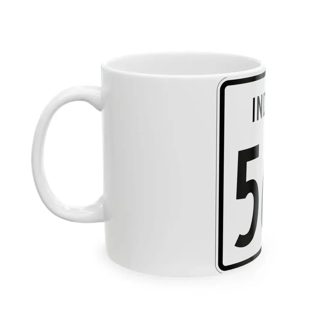 Indiana 562 1955 (Indiana) (Road Sign) White Coffee Mug - Go Mug Yourself