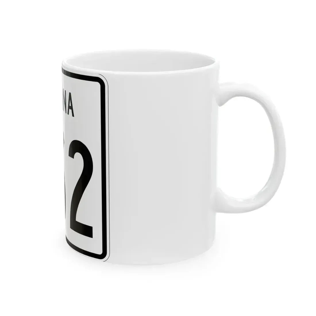Indiana 562 1955 (Indiana) (Road Sign) White Coffee Mug - Go Mug Yourself