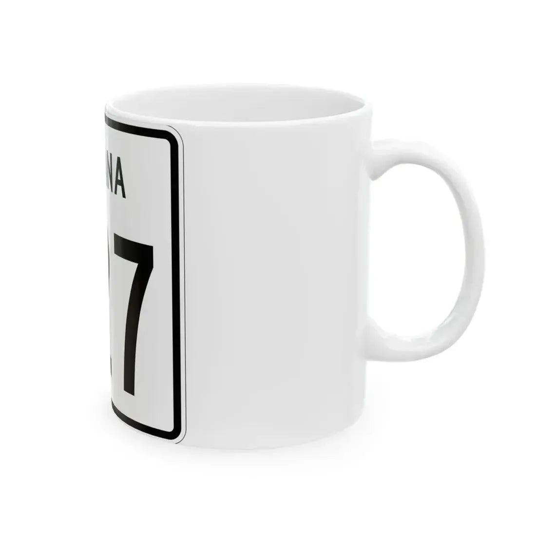 Indiana 627 1955 (Indiana) (Road Sign) White Coffee Mug - Go Mug Yourself