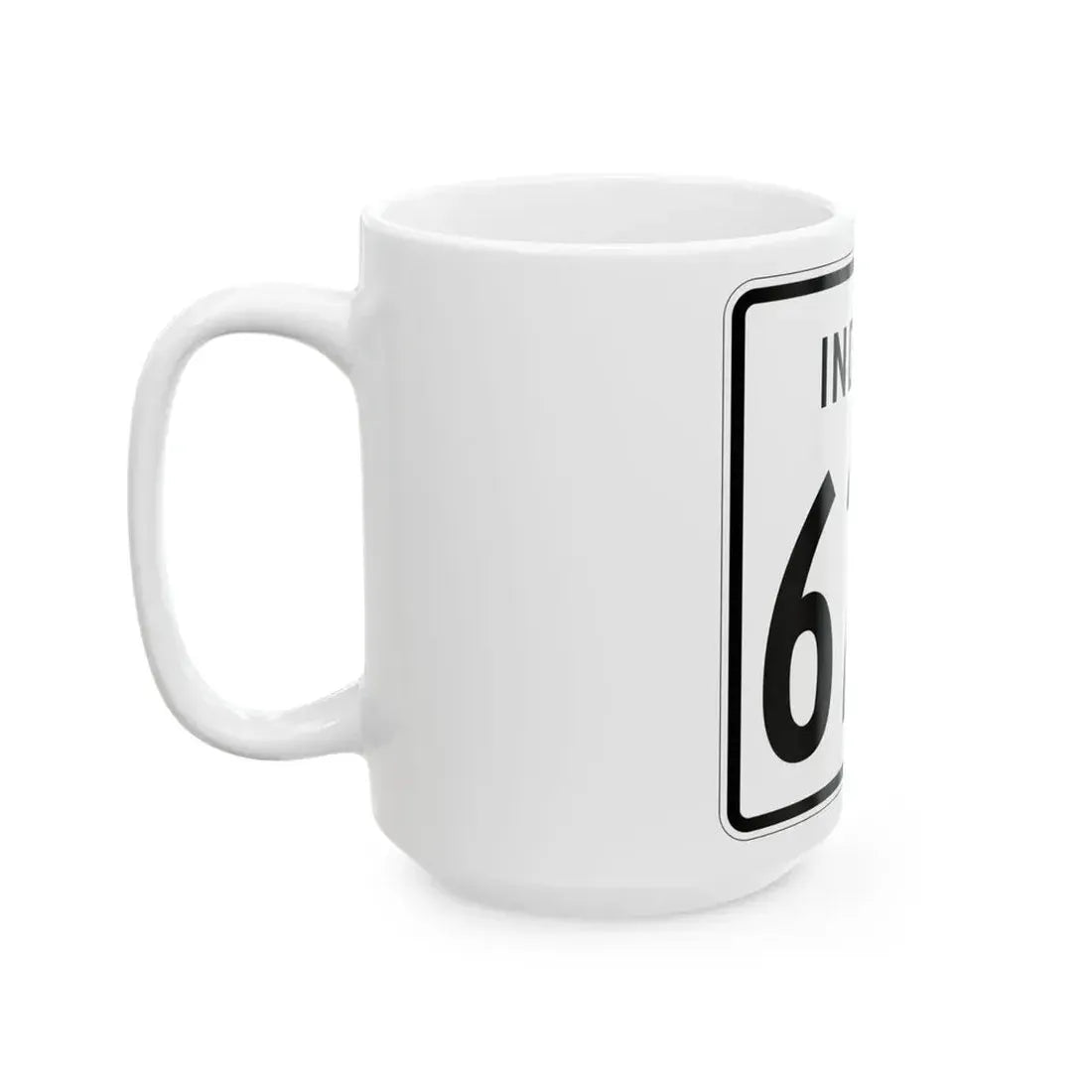 Indiana 627 1955 (Indiana) (Road Sign) White Coffee Mug - Go Mug Yourself