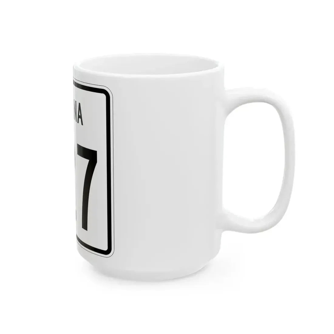 Indiana 627 1955 (Indiana) (Road Sign) White Coffee Mug - Go Mug Yourself