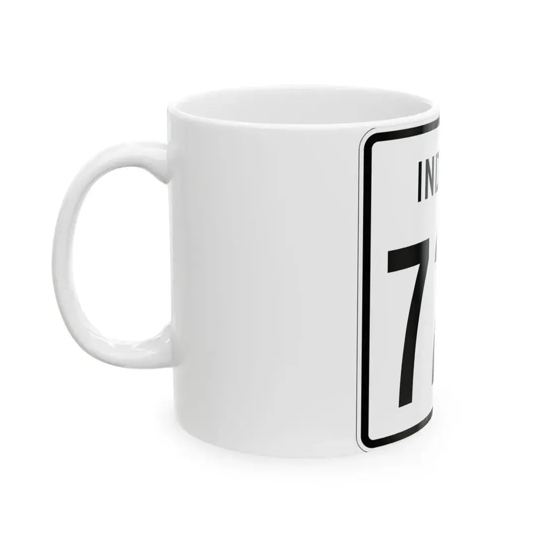 Indiana 726 1955 (Indiana) (Road Sign) White Coffee Mug - Go Mug Yourself