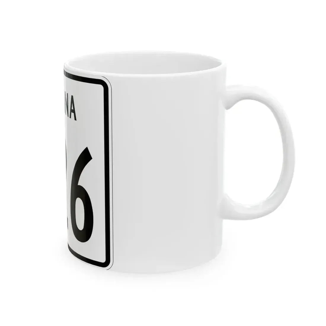 Indiana 726 1955 (Indiana) (Road Sign) White Coffee Mug - Go Mug Yourself