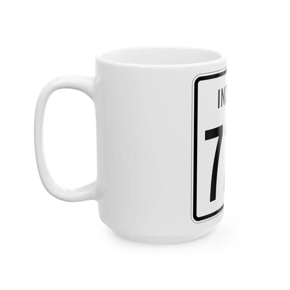 Indiana 726 1955 (Indiana) (Road Sign) White Coffee Mug - Go Mug Yourself