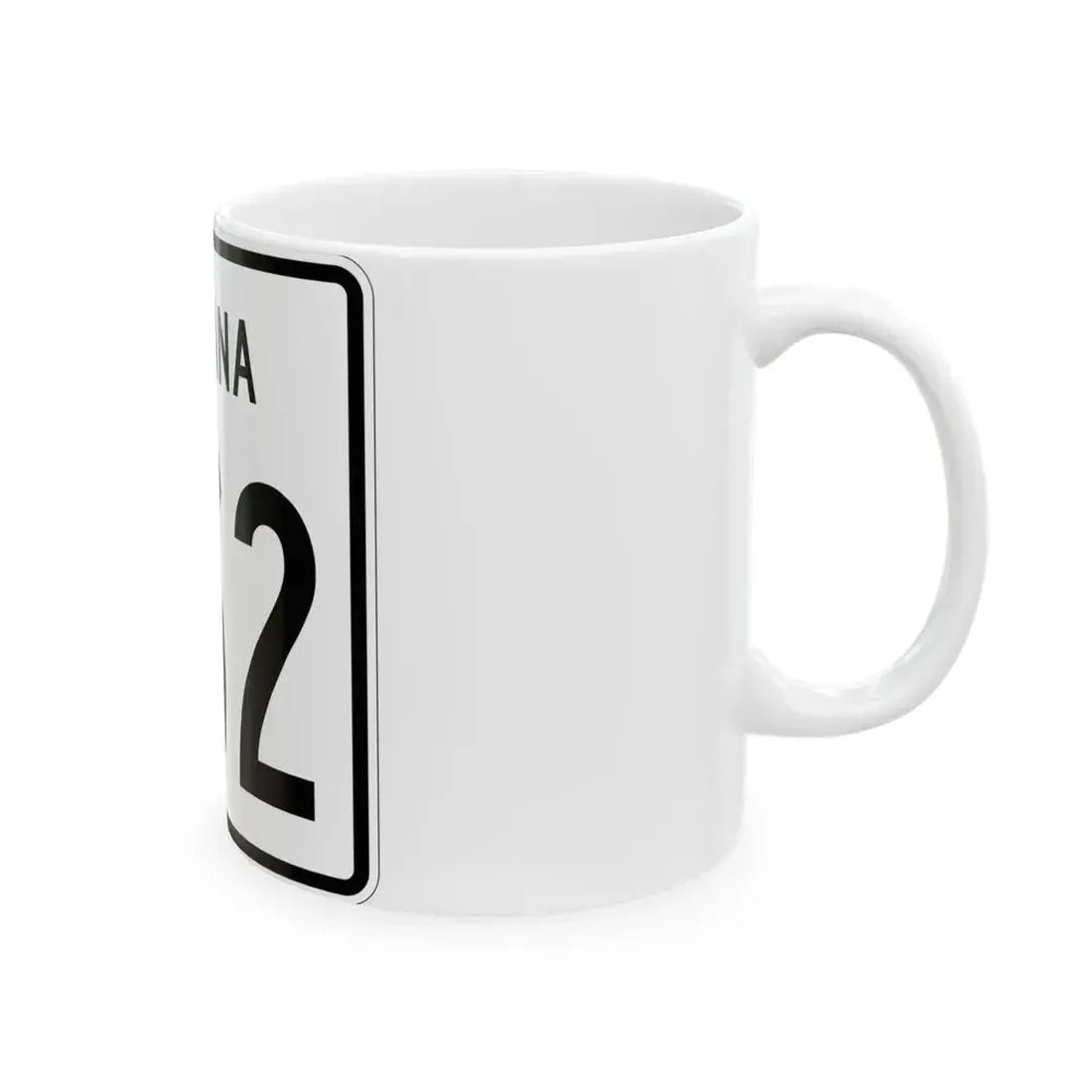 Indiana 762 1955 (Indiana) (Road Sign) White Coffee Mug - Go Mug Yourself