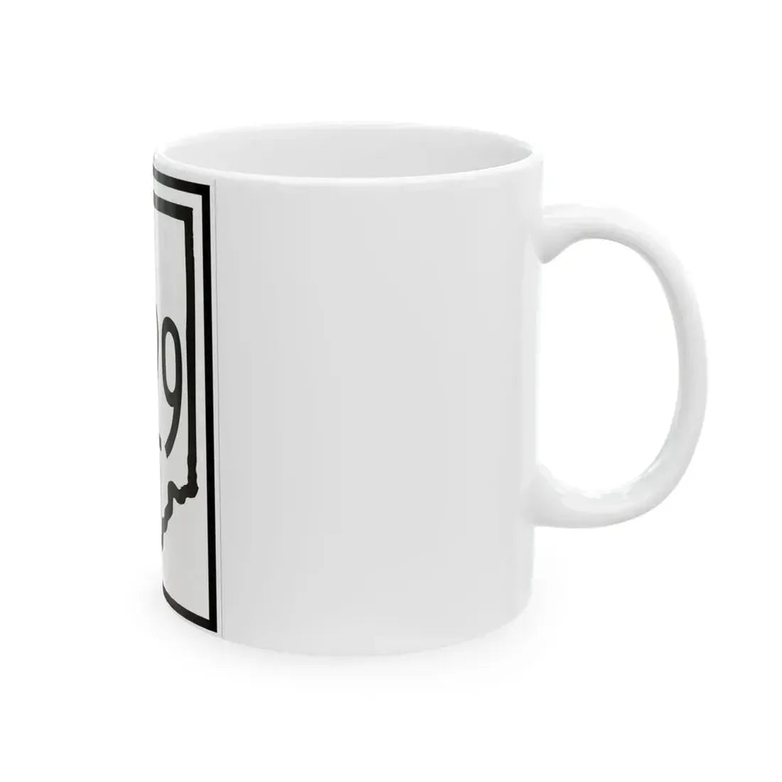 Indiana 829 1948 (Indiana) (Road Sign) White Coffee Mug - Go Mug Yourself