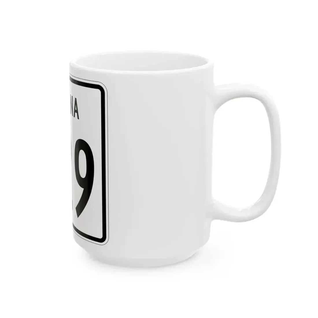 Indiana 829 1955 (Indiana) (Road Sign) White Coffee Mug - Go Mug Yourself