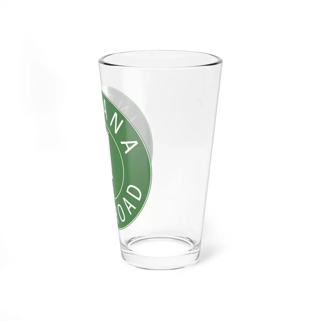 Indiana Toll Road logo 1968 (Indiana) (Road Sign) Pint Glass 16oz - Go Mug Yourself